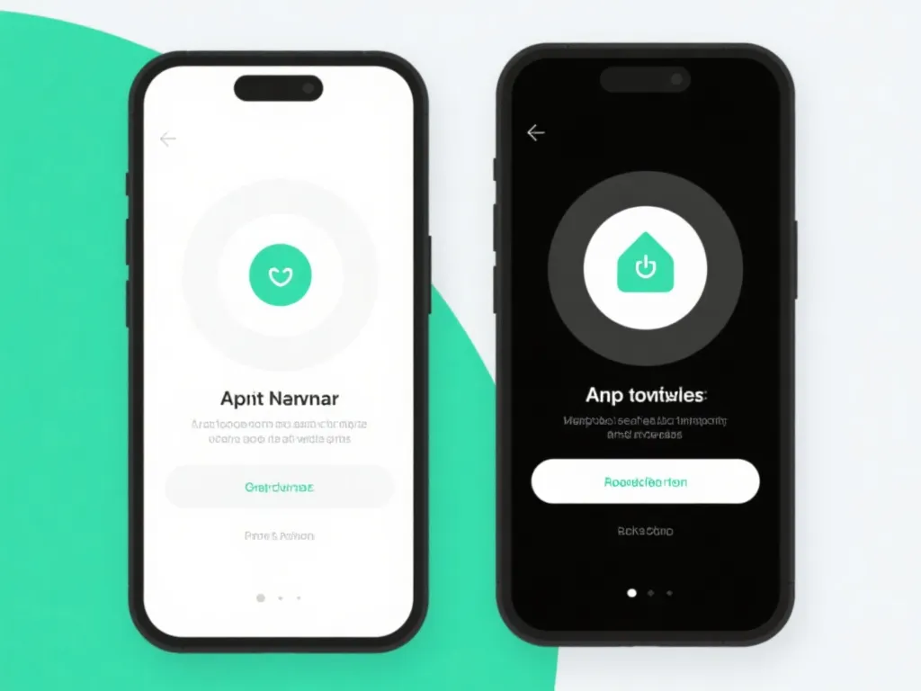 iOS 安装与引导界面示意图